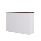 Buffet moderne de rangement avec 2 tiroirs et 4 portes, idéal pour le salon, la salle à manger, la cuisine ou le coin café. Couleur : blanc.