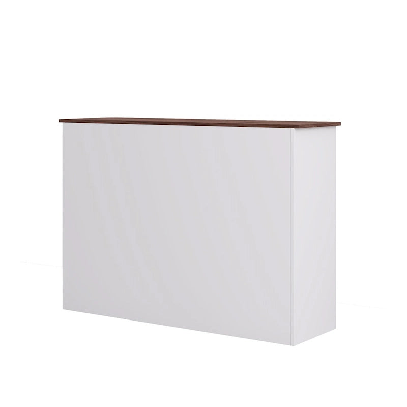 Buffet moderne de rangement avec 2 tiroirs et 4 portes, idéal pour le salon, la salle à manger, la cuisine ou le coin café. Couleur : blanc.