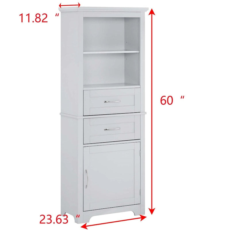 Vitrines avec étagères ouvertes