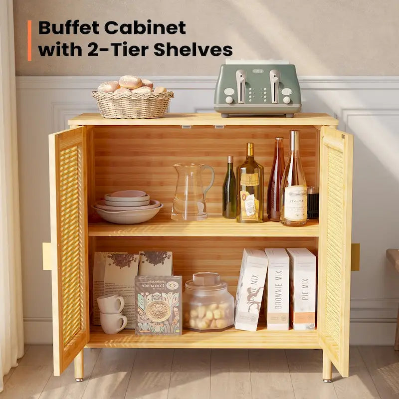 Buffet de cuisine Pellabant style bohème avec portes