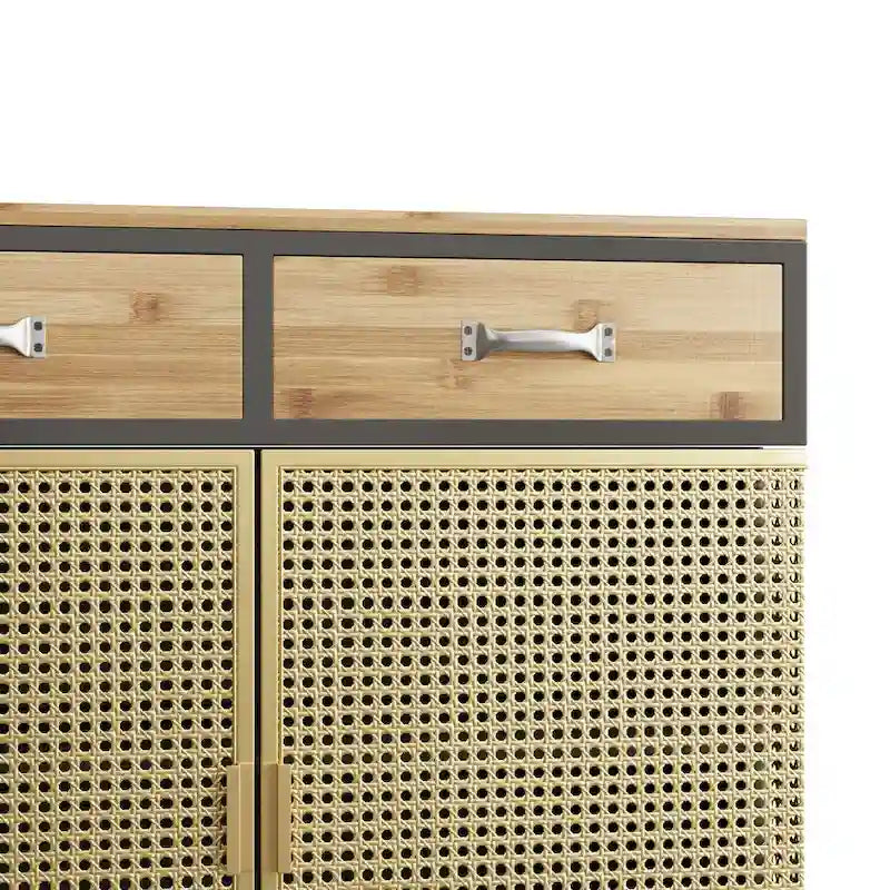 Buffet décoratif moderne avec tiroirs et portes