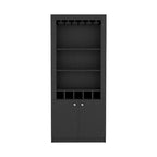 Meuble bar pour cuisine, salle à manger, salon, noir