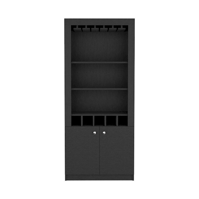 Meuble bar pour cuisine, salle à manger, salon, noir