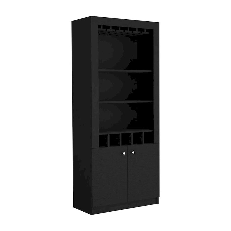 Meuble bar pour cuisine, salle à manger, salon, noir