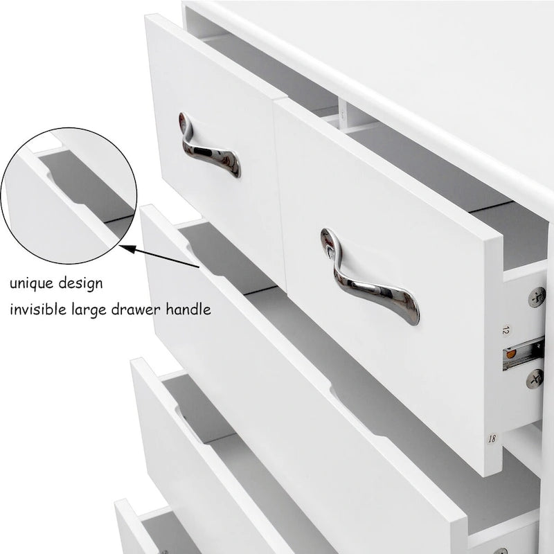 Buffet moderne, poignées et pieds en métal et meuble de cuisine