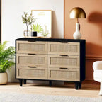 Meuble de rangement en rotin à 43,316 tiroirs, pour chambre et salon.