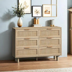 Meuble de rangement en rotin à 43,316 tiroirs, pour chambre et salon.