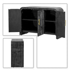 Buffet en bois style vintage chic avec patins de protection