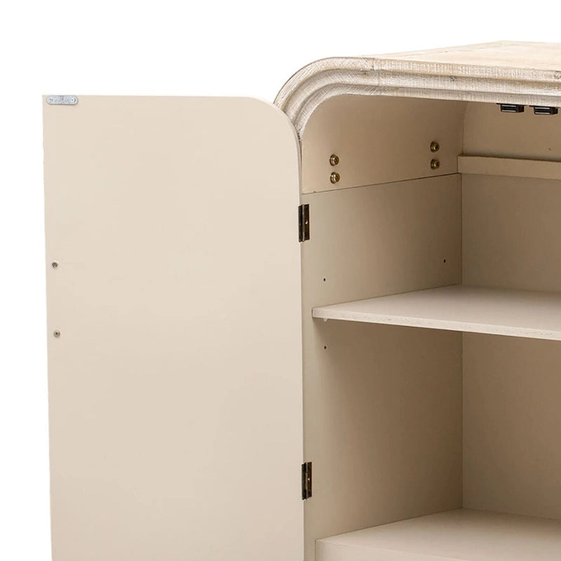 Buffet en bois style vintage chic avec patins de protection