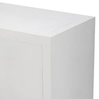 Meuble léger au design luxueux, doté de pieds de support uniques et d'étagères réglables, idéal pour les salons et les couloirs.