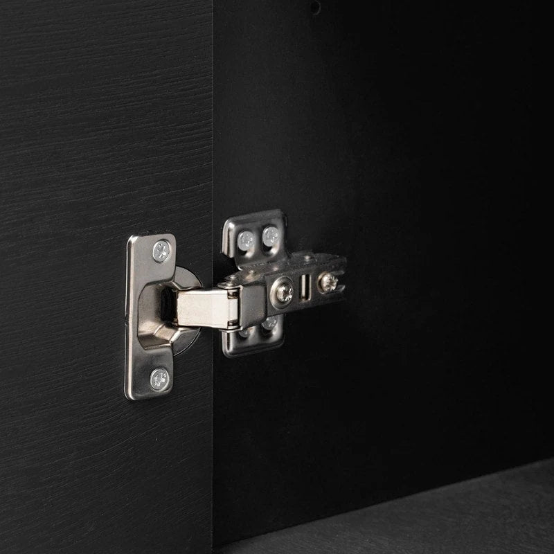 Meuble léger au design luxueux, doté de pieds de support uniques et d'étagères réglables, idéal pour les salons et les couloirs.
