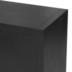 Meuble léger au design luxueux, doté de pieds de support uniques et d'étagères réglables, idéal pour les salons et les couloirs.