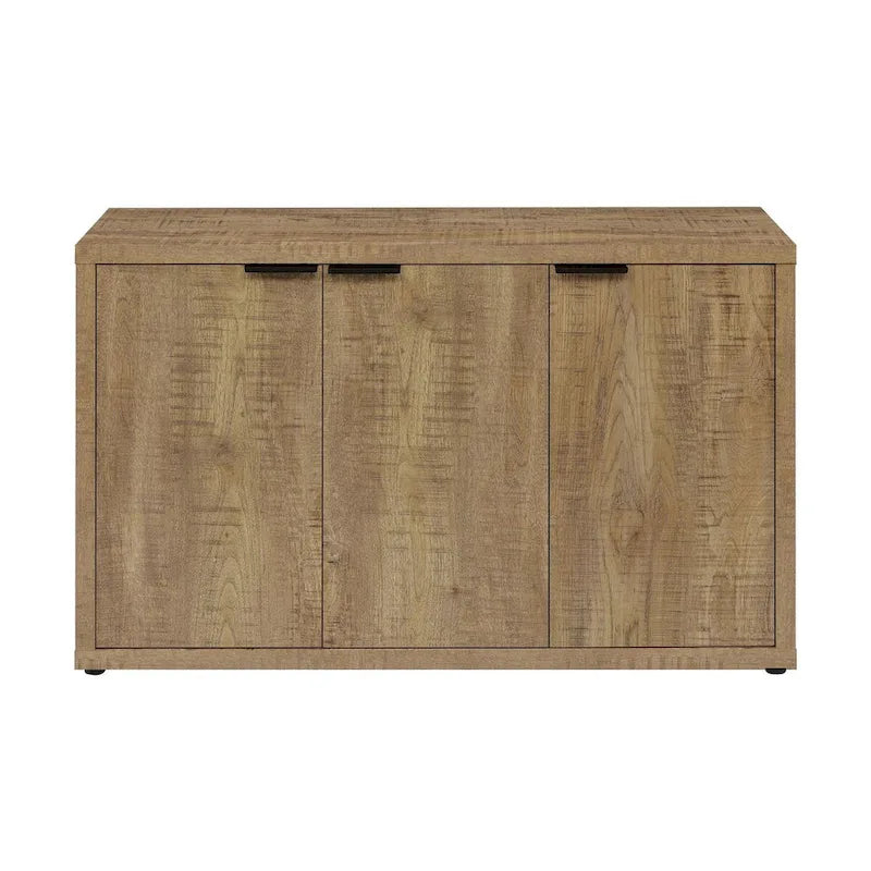 Meuble d'appoint Pamplona Mango à 3 portes avec étagères réglables