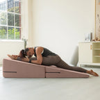 Rampe d'accès Avana Reach Super Ramp / Banc de lit convertible avec housse amovible pour yoga et massage, en microvelours