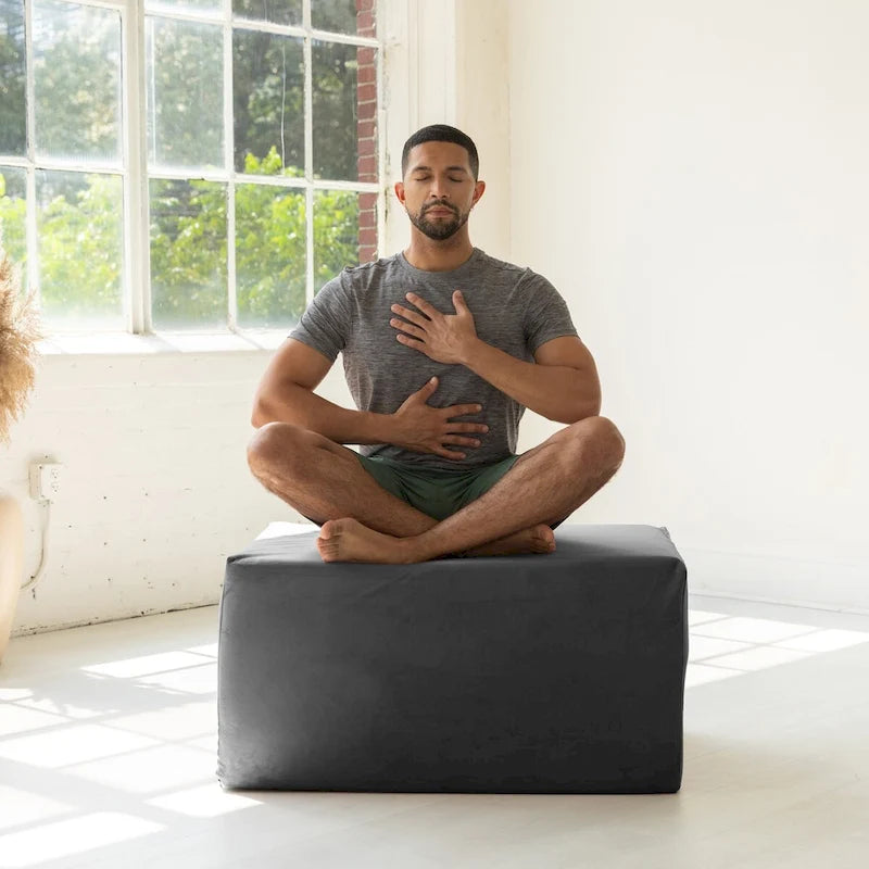 Rampe d'accès Avana Reach Super Ramp / Banc de lit convertible avec housse amovible pour yoga et massage, en microvelours