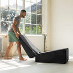 Rampe d'accès Avana Reach Super Ramp / Banc de lit convertible avec housse amovible pour yoga et massage, en microvelours