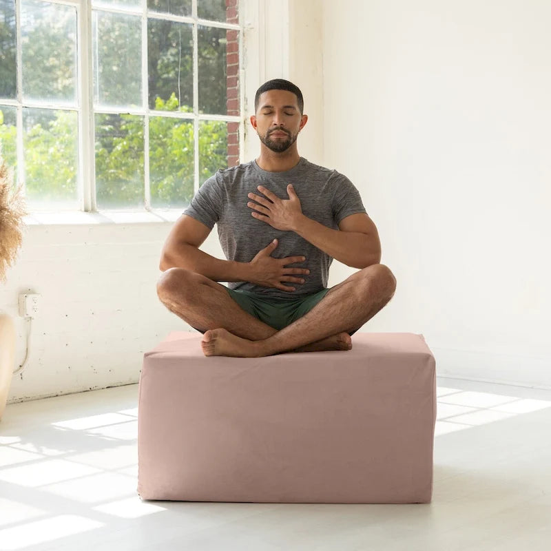 Rampe d'accès Avana Reach Super Ramp / Banc de lit convertible avec housse amovible pour yoga et massage, en microvelours