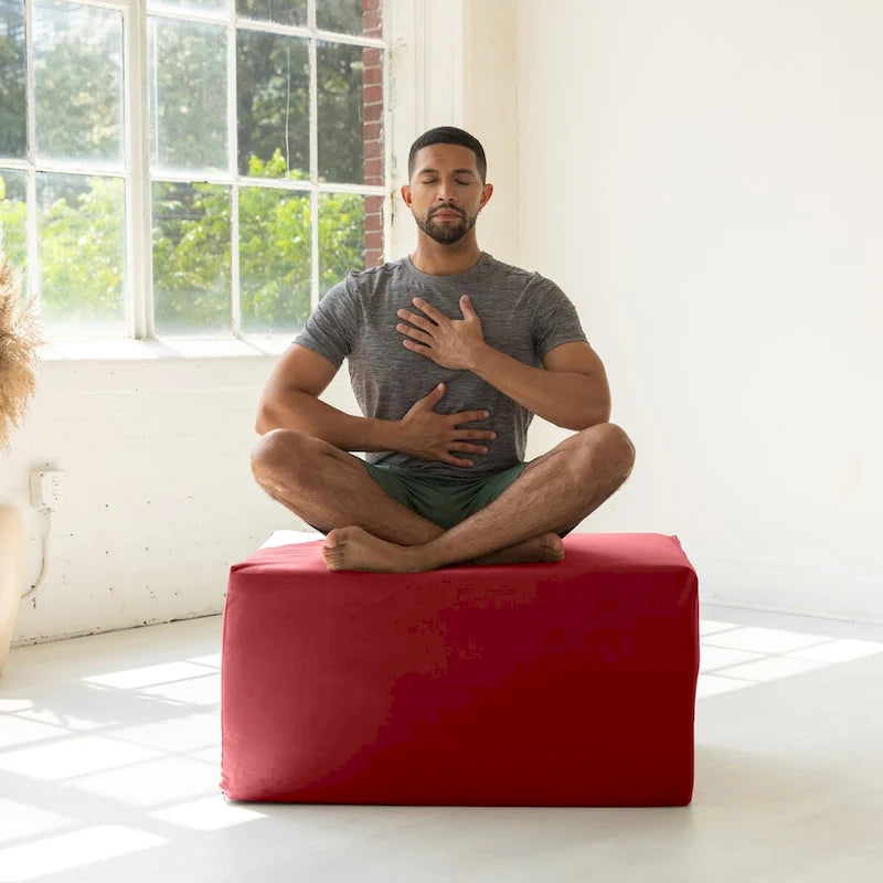 Rampe d'accès Avana Reach Super Ramp / Banc de lit convertible avec housse amovible pour yoga et massage, en microvelours