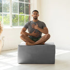 Rampe d'accès Avana Reach Super Ramp / Banc de lit convertible avec housse amovible pour yoga et massage, en microvelours