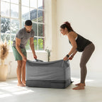 Rampe d'accès Avana Reach Super Ramp / Banc de lit convertible avec housse amovible pour yoga et massage, en microvelours