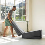 Rampe d'accès Avana Reach Super Ramp / Banc de lit convertible avec housse amovible pour yoga et massage, en microvelours