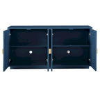 Buffet offrant un grand espace de rangement et des étagères réglables