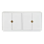 Buffet offrant un grand espace de rangement et des étagères réglables