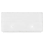 Buffet offrant un grand espace de rangement et des étagères réglables