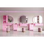 Armoire de rangement verrouillable pour salon de beauté, support pour sèche-cheveux, tiroir pour matériel de coiffure