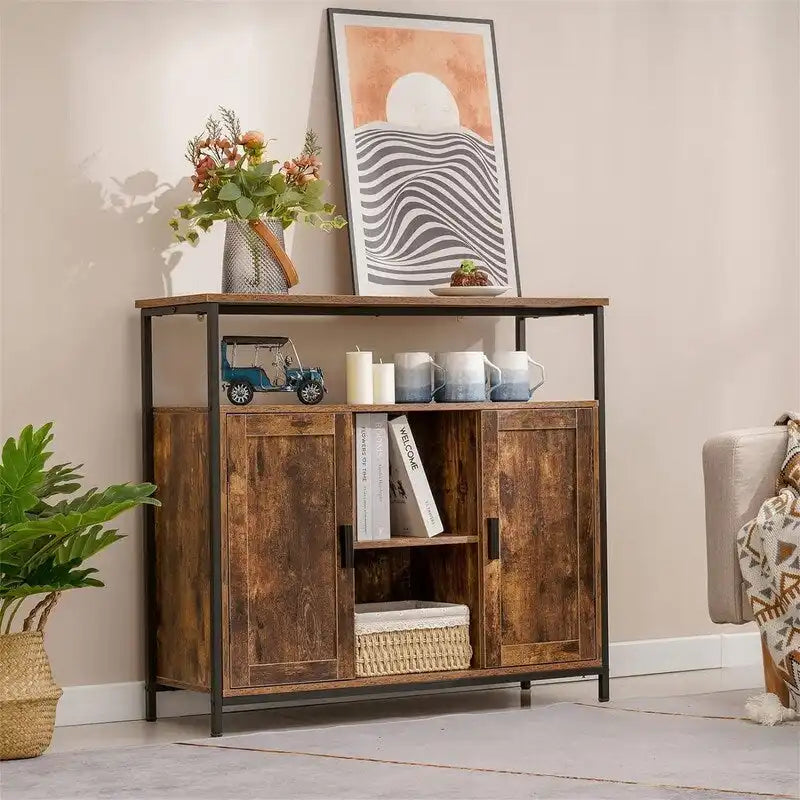 Armoire de rangement à 2 portes - 11,81 cm (P) x 35,43 cm (L) x 31,5 cm (H)