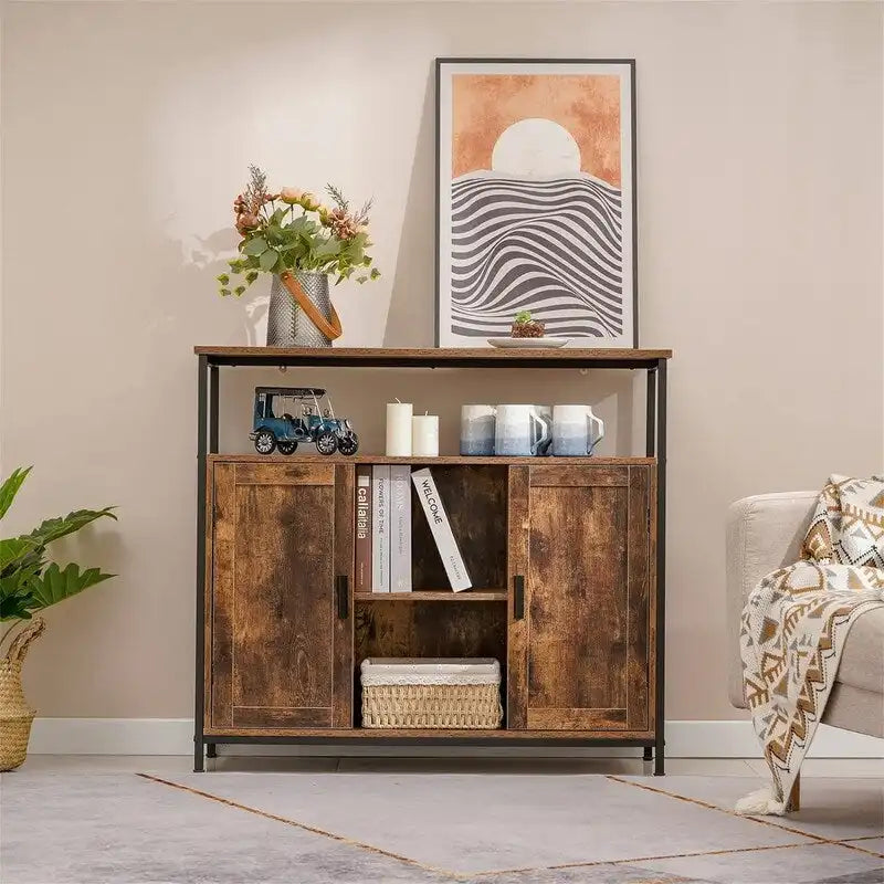 Armoire de rangement à 2 portes - 11,81 cm (P) x 35,43 cm (L) x 31,5 cm (H)
