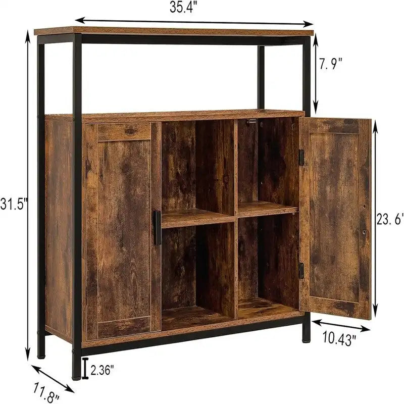 Armoire de rangement à 2 portes - 11,81 cm (P) x 35,43 cm (L) x 31,5 cm (H)