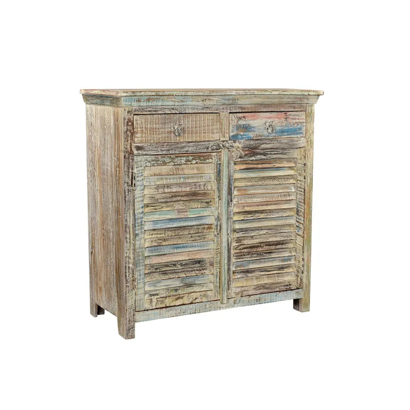 Lexington 2-Drawer 2-Door Shutter Sideboard, Vintage White