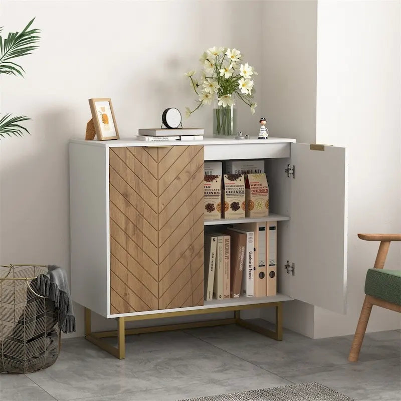 Buffet moderne avec rangement, 2 portes