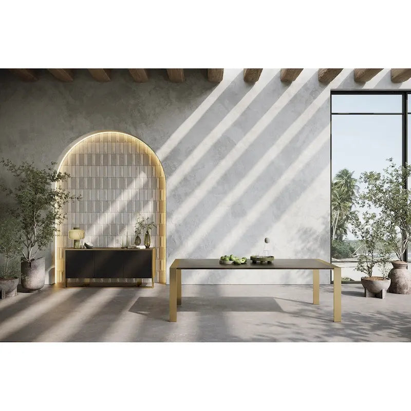 Buffet Modrest Modern Fauna en wengé et laiton