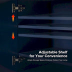 Buffet Reginald Modern de 147 cm de large avec gestion des câbles et pieds réglables par HULALA HOME