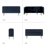 Buffet Reginald Modern de 147 cm de large avec gestion des câbles et pieds réglables par HULALA HOME