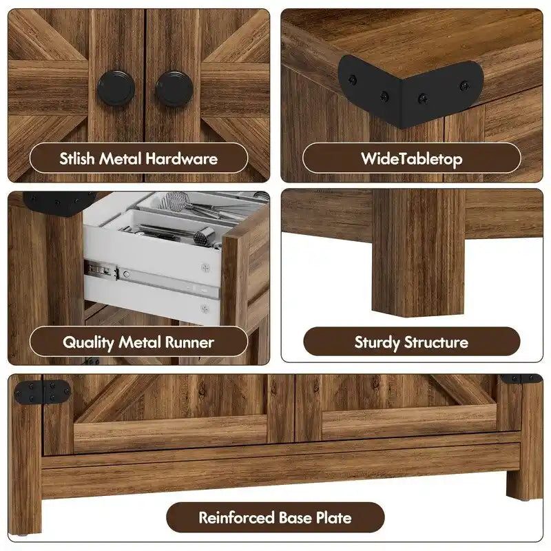 Meuble d'appoint pour coin café - 15,75 po P x 31,5 po L x 33,46 po H