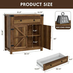 Meuble d'appoint pour coin café - 15,75 po P x 31,5 po L x 33,46 po H