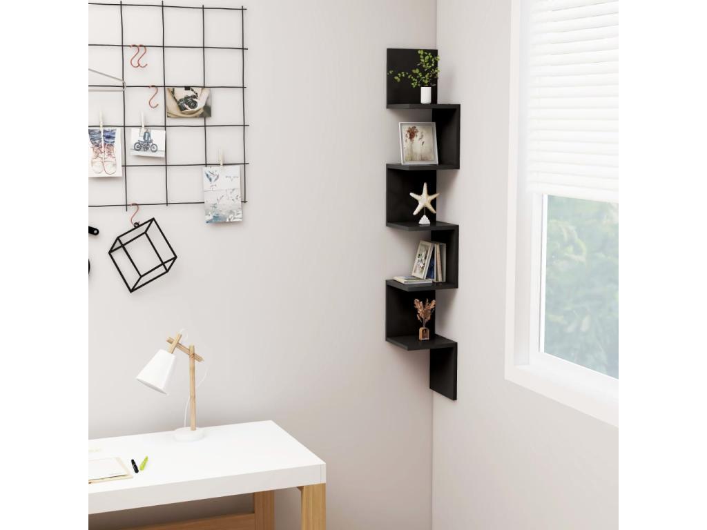 Meuble noir pour la maison, 20 x 20 x 127,5 cm