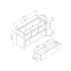 Banc à chaussures blanc pour entrée, meuble de rangement à trois étagères avec tiroir