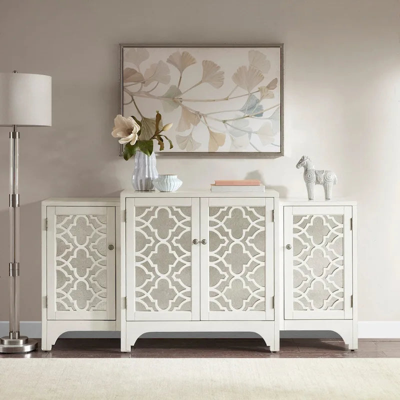 Serveur de buffet Madison Park Nevaeh Cream Quatrefoil