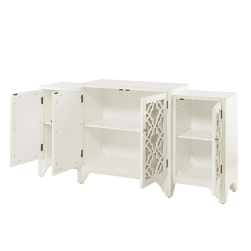 Serveur de buffet Madison Park Nevaeh Cream Quatrefoil