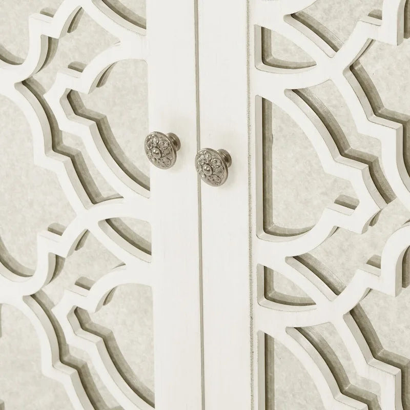 Serveur de buffet Madison Park Nevaeh Cream Quatrefoil