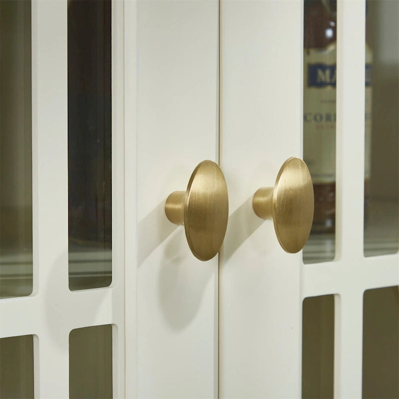 Meuble de rangement avec étagère, buffet blanc pour salon