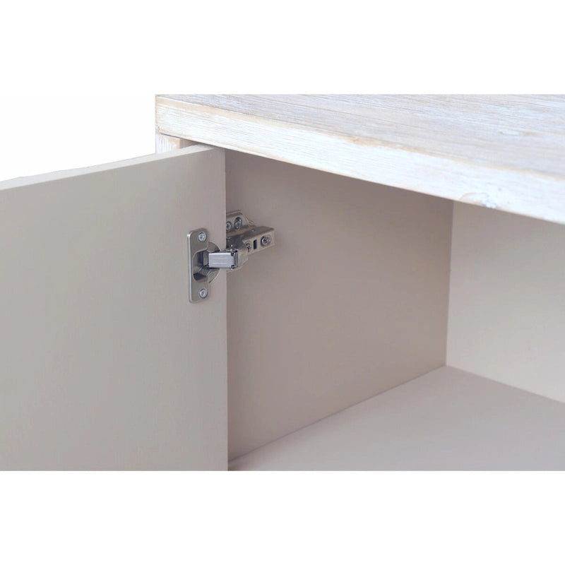 Buffet/meuble d'appoint en bois de style campagnard à 3 portes avec rangement