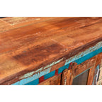 Buffet Lexington à 6 portes en verre, multicolore recyclé