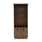 Meuble bar pour cuisine, salle à manger, salon, marron foncé