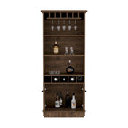 Meuble bar pour cuisine, salle à manger, salon, marron foncé