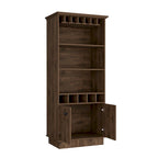 Meuble bar pour cuisine, salle à manger, salon, marron foncé